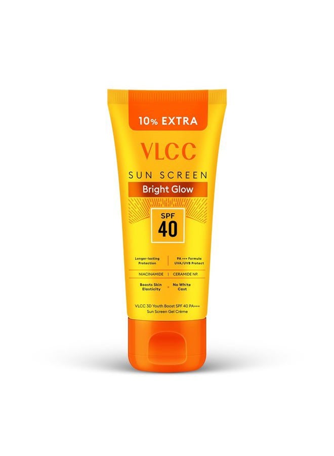 VLCC 3D Youth Boost Sunscreen Gel Creme, SPF40 PA +++, 100g, multi - Image 1